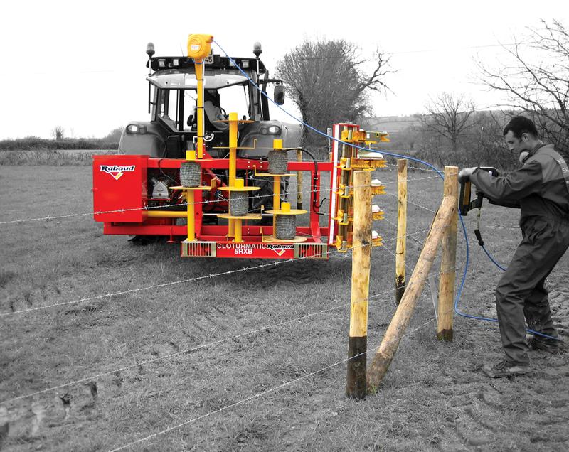 Dérouleuse de Barbelés CLOTURMATIC RXB - Machine à dérouler et poser 2 à 5 rangs de barbelés en 1 passage_4