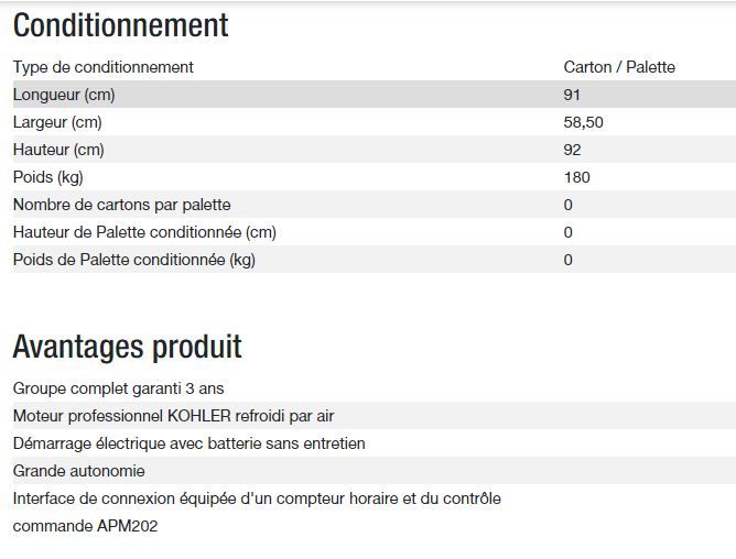 Groupe électrogène Technic 10000 E - Kohler - 10,30 kW - 50 Hz - 230 V_4