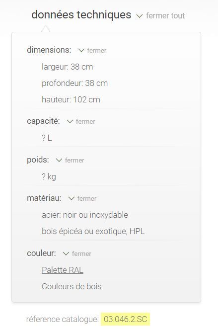 Poubelle avec cendrier Scandik 03.046.2.Sc - Zano - design moderne et minimaliste_4