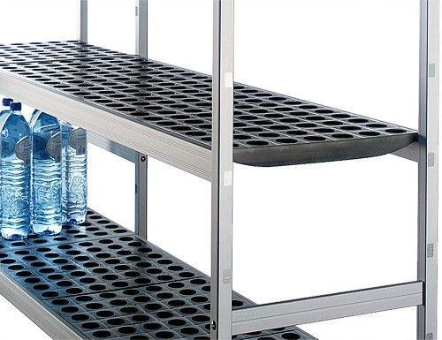Kit d'étagères en aluminium - forme en l - profondeur 46 cm_4