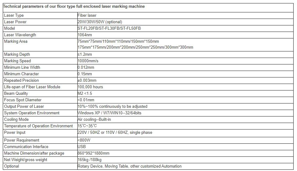 ST-FL20FB - Marquages laser SuntopLaser - 165 kg - Avec casier de protection laser et faisceaux laser pour gravure_4