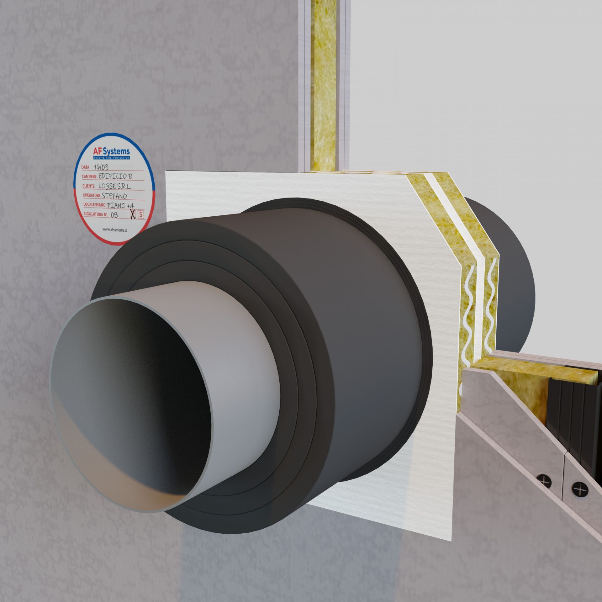 Solution coupe-feu pour tuyaux multicouches et métalliques