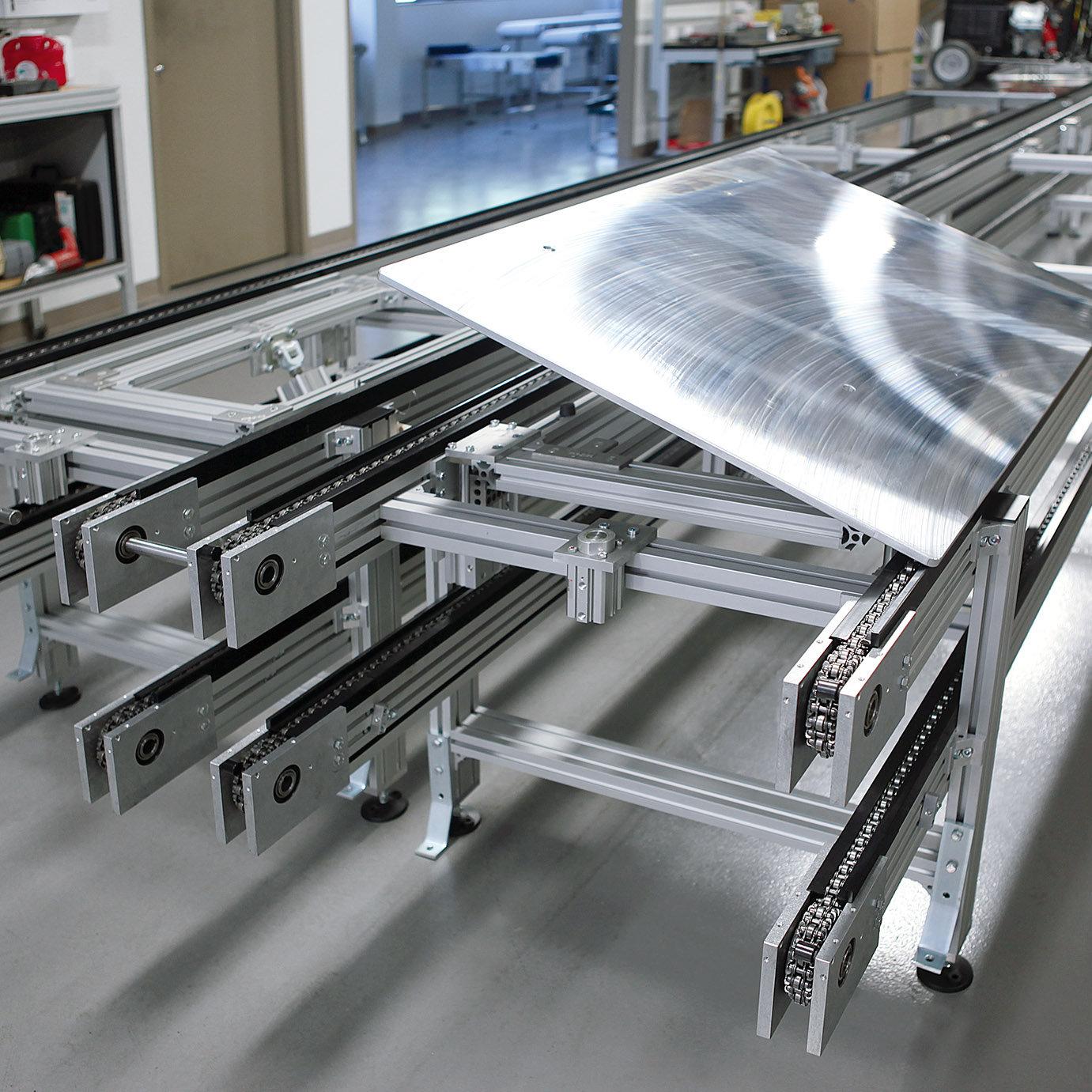 Système de transfert de porte-pièces polyvalent - Versamove plus - MK Technology Group, charge maximale 150 kg/m et dimensions variées_4