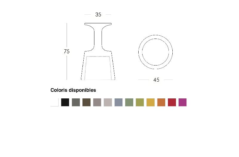 Tabouret original Drink - Slide - Fuchsia_4