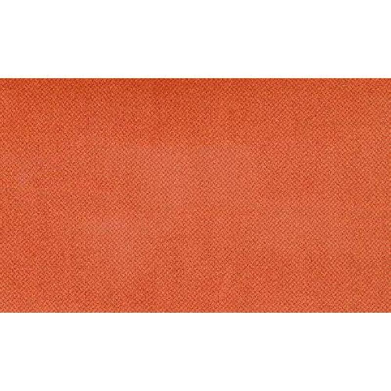 Canapé convertible 2-3 places EXCELLENCE - Velours orange - Sommier à lattes Renatonisi - Matelas memory 18 cm inclus - Ouverture express 120x197 cm_4