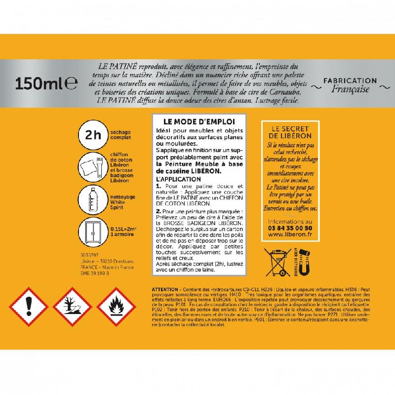 Patine LIBERON - or riche patiné satiné - 150 ml_4