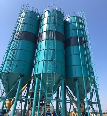 Silo à ciment CS-100 - CONSTMACH - capacité 100 tonnes - version boulonnée ou soudée