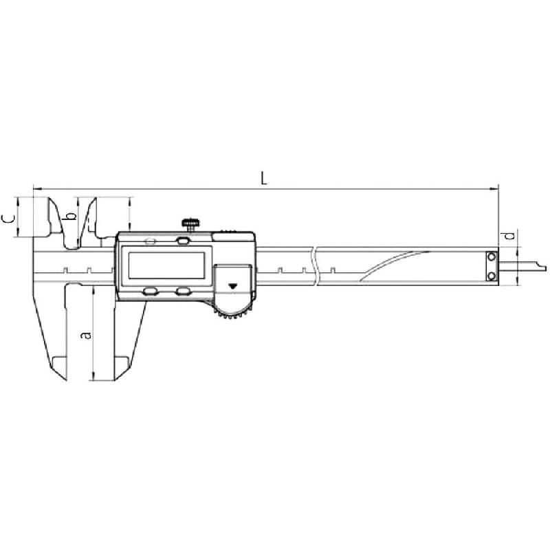 Pied à coulisse digital Mitutoyo® - 300 mm - haute précision avec vis de blocage et mesures absolues_4