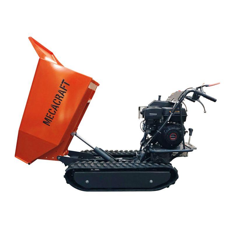 Dumper sur chenilles Mecacraft pour travaux intensifs