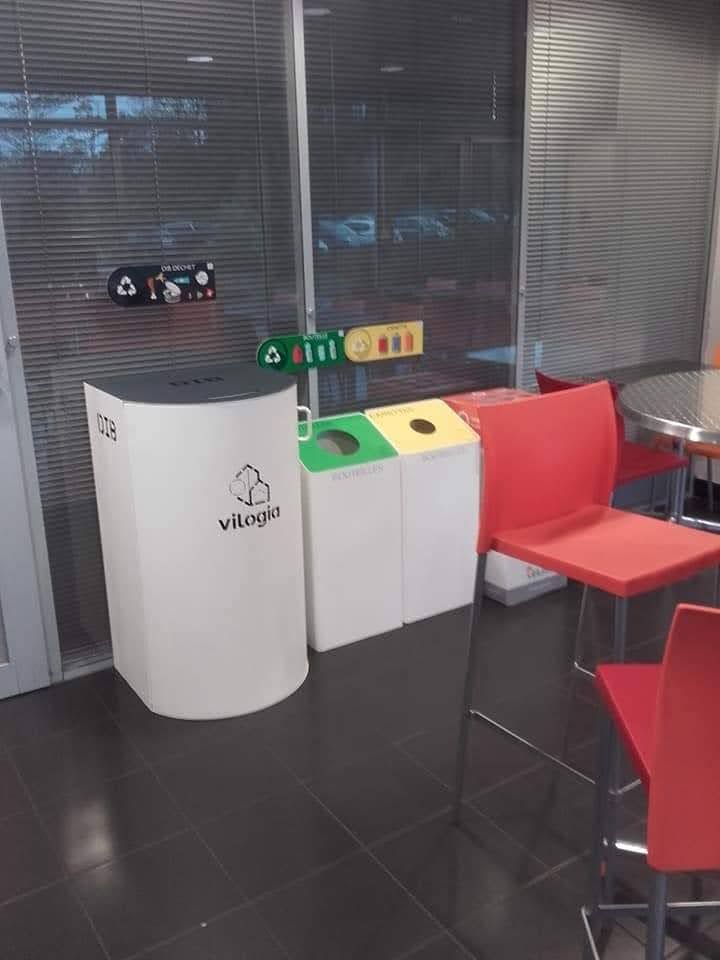 4 modules de 50 litres  pour déchets de bureau - FACTOTRI_4