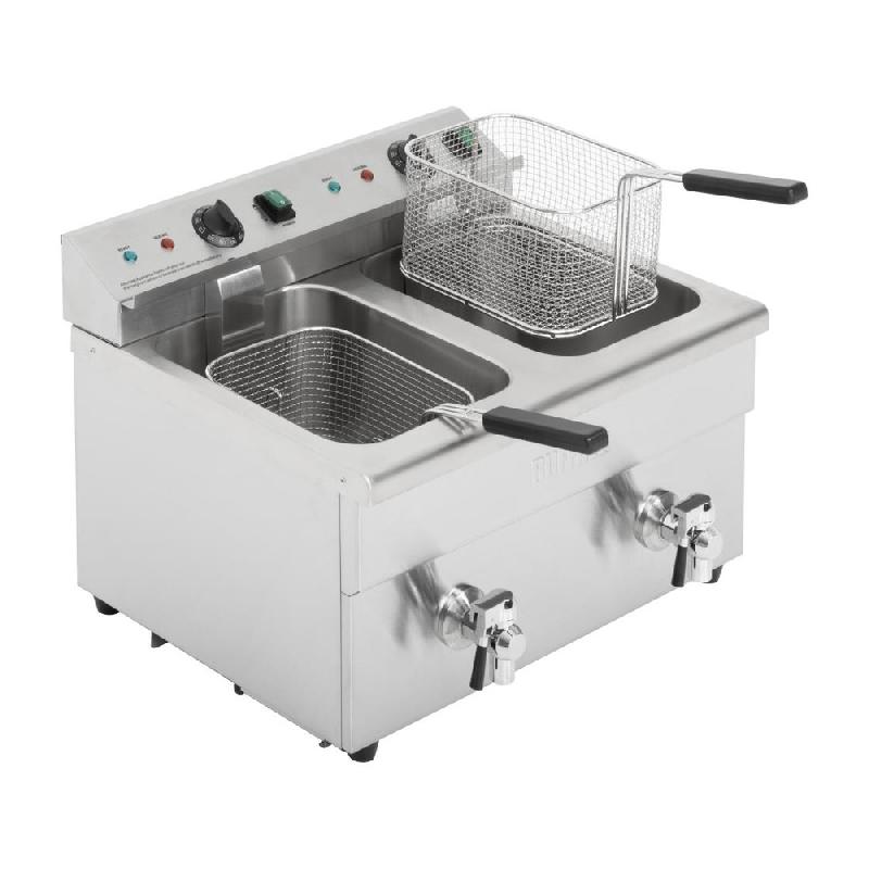 Friteuse à induction à poser - 2 cuves de 7,5 L - 3 kW - Buffalo - CT012_4