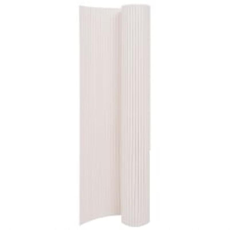 Vidaxl clôture de jardin double face 110x500 cm blanc 317161_4