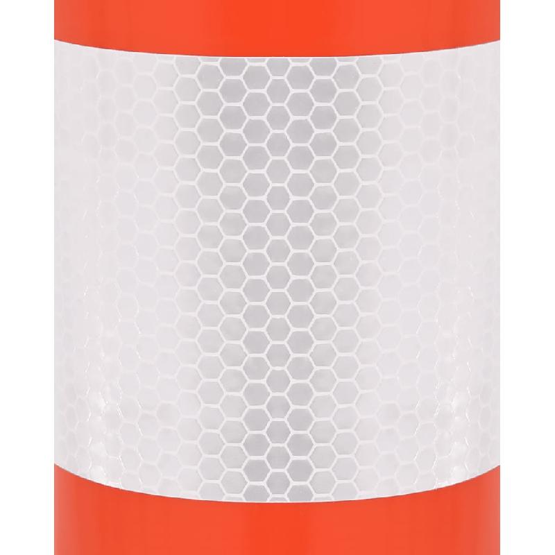 Vidaxl bornes de contrôle du trafic 4 pcs avec chaîne 75 cm pe 150963_4