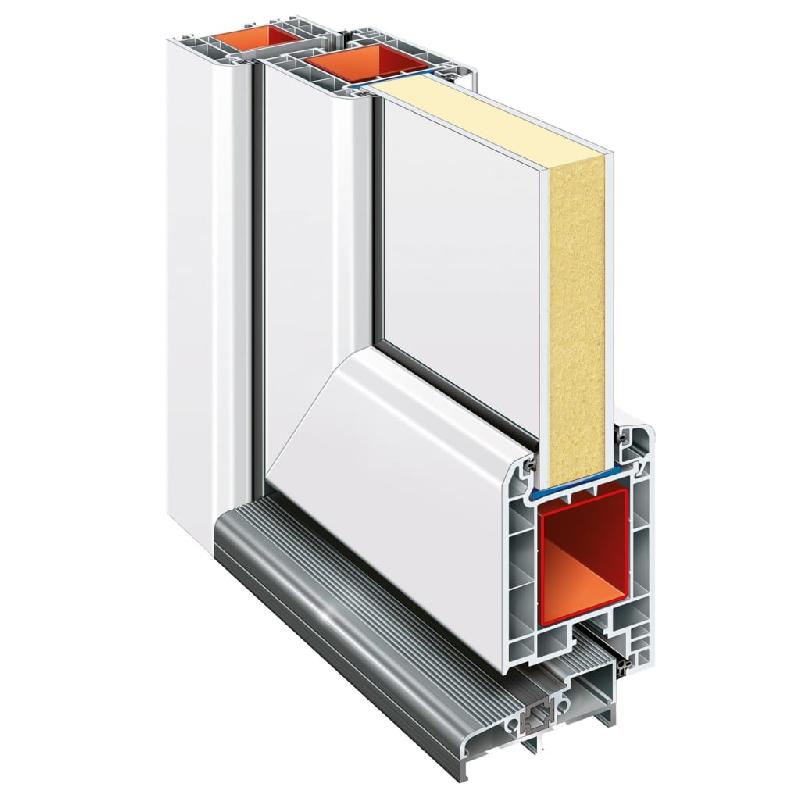 Vidaxl porte d'entrée blanc 108x208 cm pvc 3157099_4