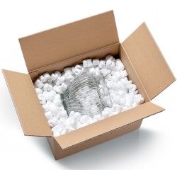 Particules de calage en polystyrène PELASPAN - blanc - forme en 'S' - contenance 100L_4