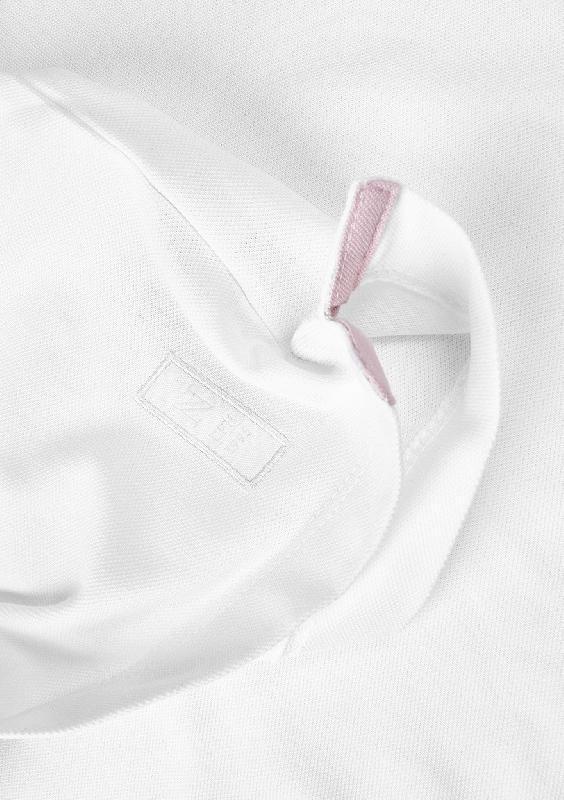 Polo à manches longues - Détails élégants - Carlington Women - White - Nimbus_4