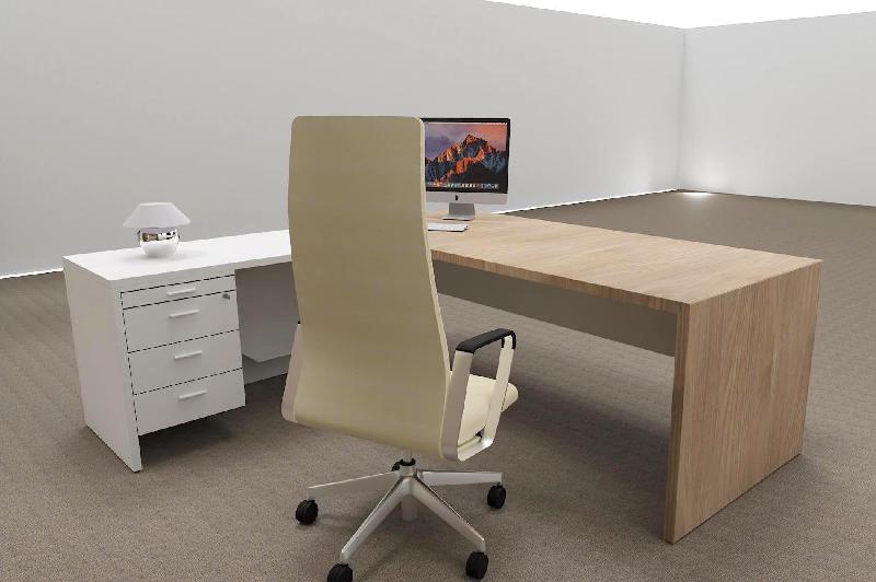 Bureau d'angle T45 avec caisson - Quadrifoglio. - 220, Orme, Gauche_4