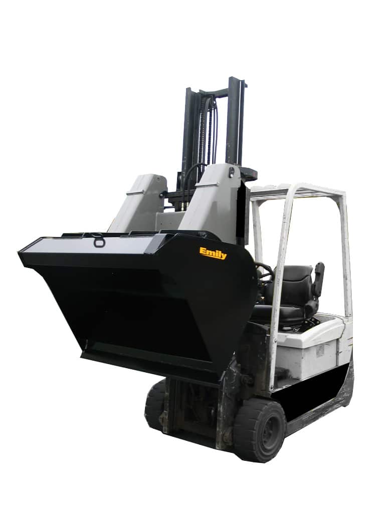 Godet hydraulique Emily - adaptable sur chariot élévateur pour sable, graviers, sciures et autres matériaux - usage intensif_0