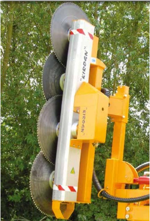 Lamier d'élagage lem - kirogn - diamètre lames de scies 600 à 700 mm - largeur de coupe 1080 à 3580 mm_4
