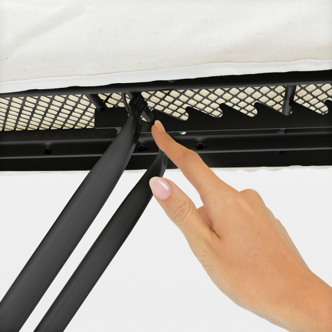 Table à repasser taille C XL -124 x 45 cm - Support fer à repasser - Denim Black_4