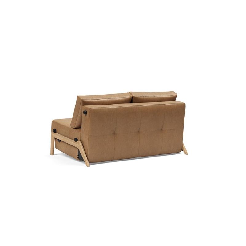 Canapé design convertible Innovation Living Cubed Wood 02 - couchage 140x200 cm - coloris Faunal Brown_4