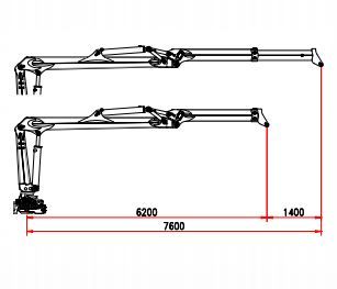 R 150 ms1 grue auxiliaire - bob spa - capacité de levage 150 kNm - extension hydraulique 7,60 m_4