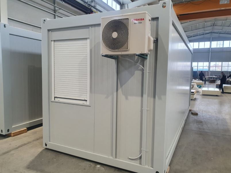 Bureau préfabriqué modulaire 20' - Europbox - entièrement isolé avec dimensions spécifiques et options personnalisables_4