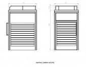 03.068.Sn - Poubelle publique Salver - Zano - 60 kg - avec repose-plateaux et système de vidage facile_4