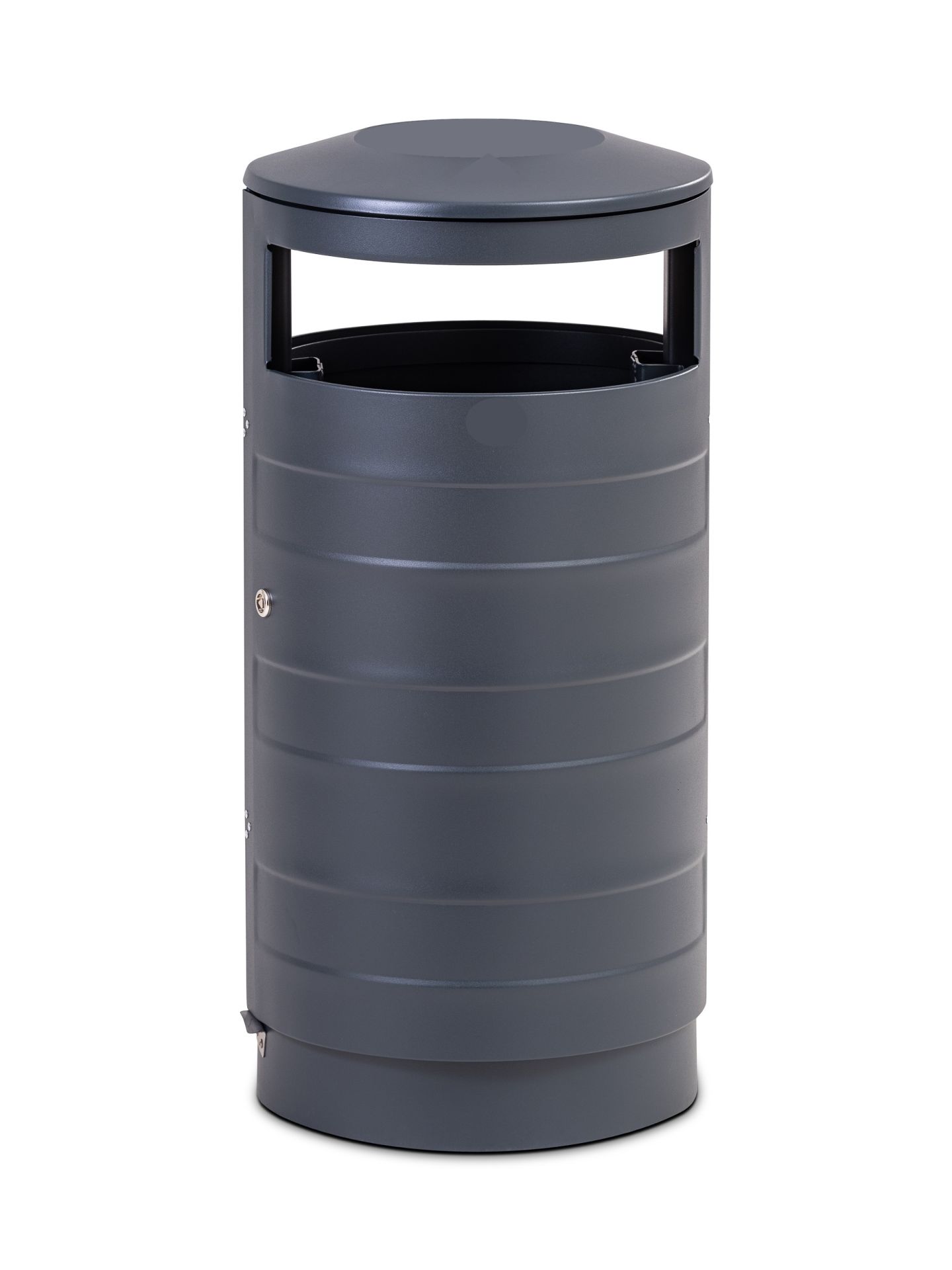 Corbeille publique extérieure en acier galvanisé ou inox - Tri sélectif - 75L à 100L - Design robuste_5