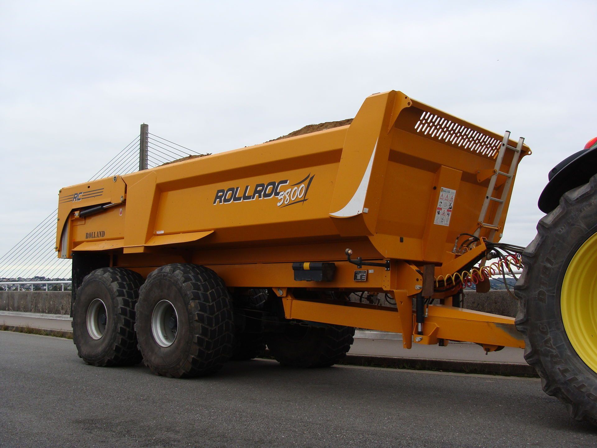 Rollroc 5800 - bennes TP - Rolland - charge utile approximative 17400 kg - caisse acier anti-abrasion 6mm_4
