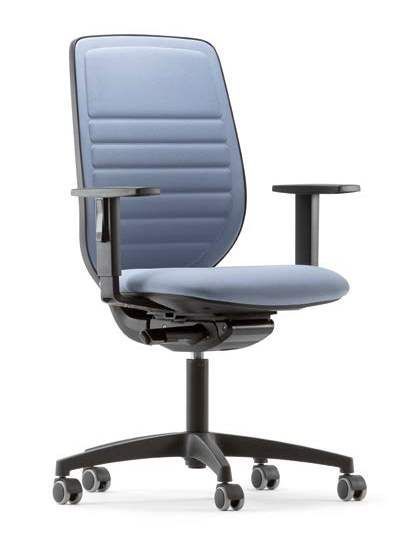 Siège de travail OKAY - confortable, esthétique et personnalisable avec dossier rembourré ou résille, mécanisme synchrone et support lombaire_4