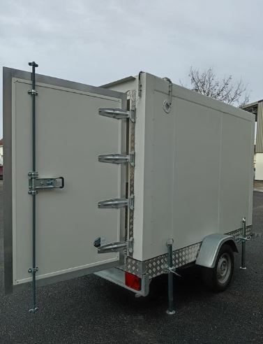 Remorque frigorifique surgelée simple essieu 1300kg - Arno 19 - Dimensions intérieures 2m30 x 1m20 x 1m67_5