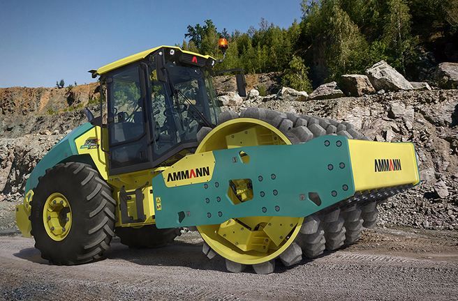 Compacteur de sol - Ammann ARS 220 T4f - longueur 6738 mm - poids 22 tonnes - systèmes avancés de vibration et amplitude_4