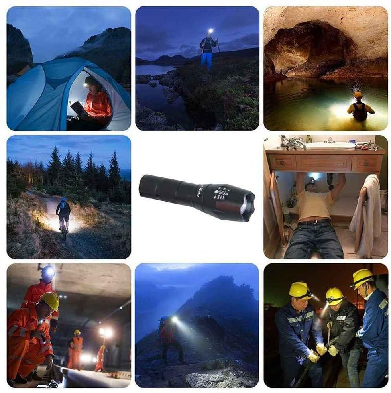 Lampe torche à LED - Steel LED 10W en aluminium avec zoom_4