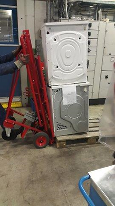 Chariot de manutention avec élévation - Pour gros électroménager - Charge maximale 120kg - Treuil électrique et sangle en nylon_4