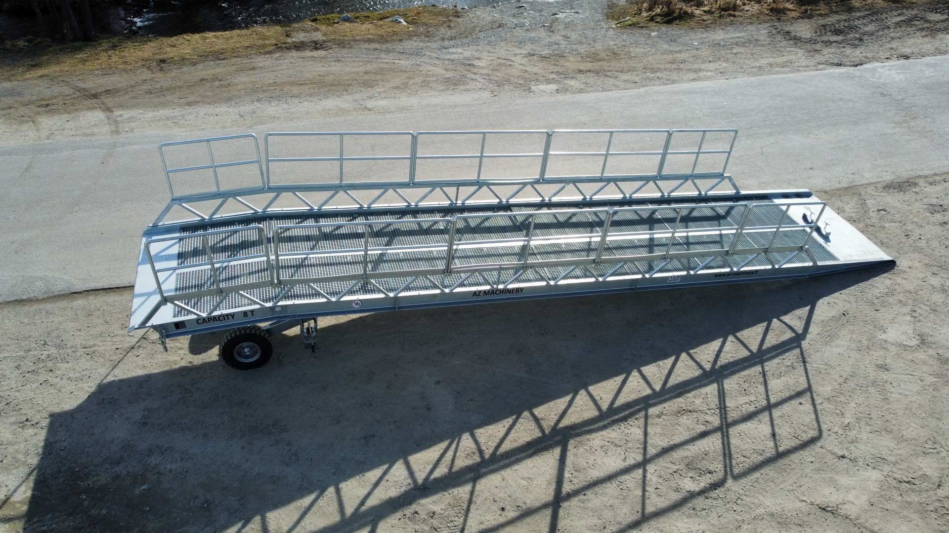 Rampe de quai mobile galvanisée robuste - Vente ou location - Capacité 8T à 20T - AZ Ramp Easy XL RL_4