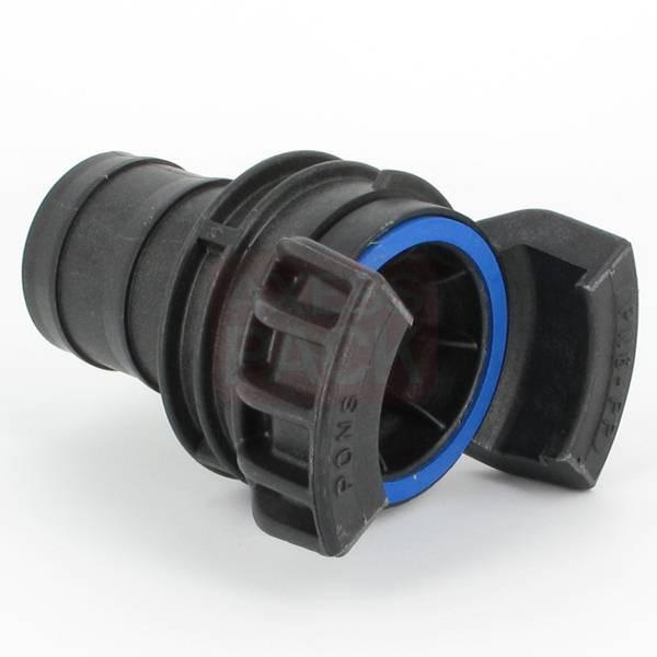 Demi-raccord symétrique avec verrou - DN 50 mm - Embout annelé Ø 52 mm - PP_4