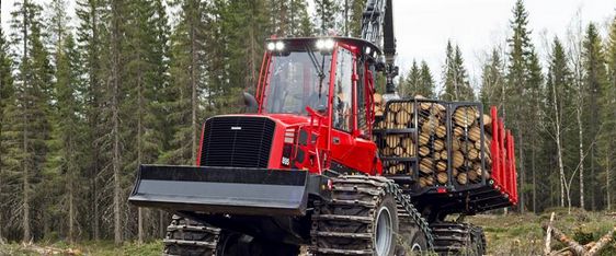 Grue forestière Komatsu 895 - 2020 - portée de 7.5m à 10m - capacité de charge 20 tonnes_4