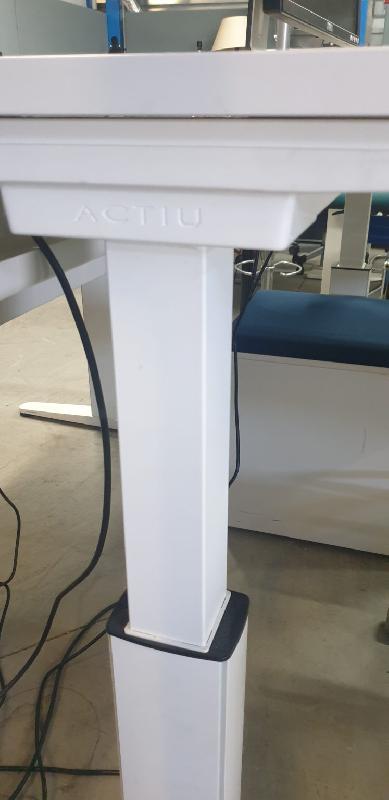 Bureau assis debout électrique d'occasion ACTIU Mobility - ajustable de 65 à 130 cm - 160x80 cm - blanc_4