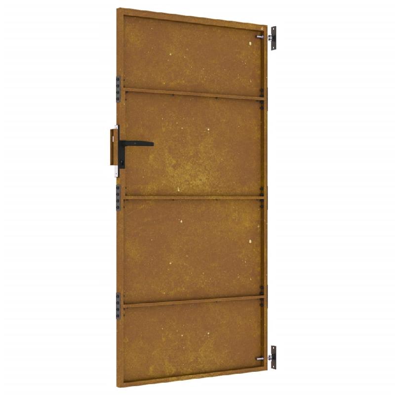 Vidaxl portail de jardin 85x175 cm acier corten 153260_4