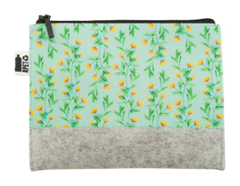 Trousse de toilette en feutre RPET - Personnalisable avec impression totale - Labelisée RPET_4