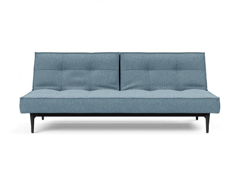 Innovation Living - Canapé Splitback Styletto Convertible Lit 115x210 cm - Pieds chêne noir - Tissu Mixed Dance Light Blue_4