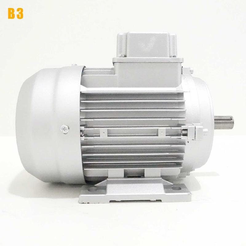 Moteur électrique triphasé 230/400V - 0,75 kW - 1500 tr/min - MH380G4B3 - Aluminium Bride B3_4