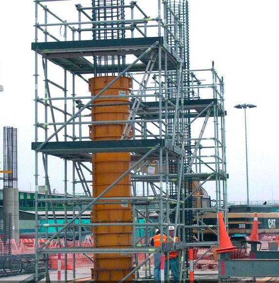 Échafaudage temporaire de chantier BRIO - mobile ou fixe - multidirectionnel avec large espace de travail_4