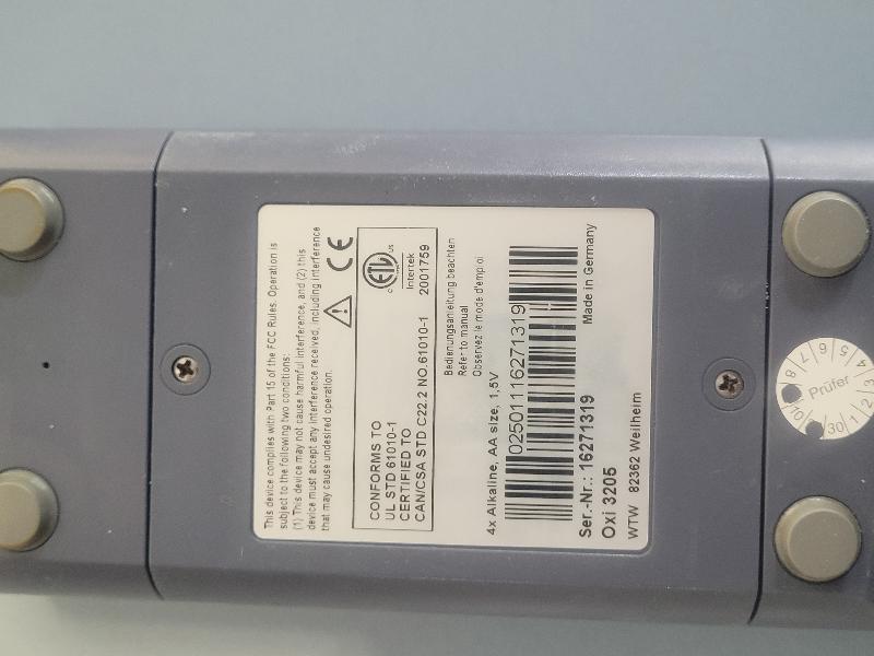 Oxymètre portable WTW OXI 3205 + sonde Cellox 325_4