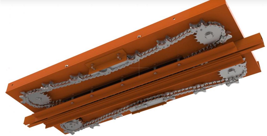 Convoyeur à chaîne STS 550M - monorail robuste et modulaire pour charges jusqu'à 113 kg_4