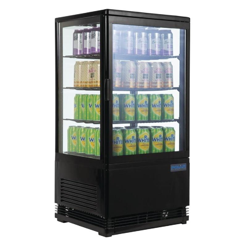 Vitrine réfrigérée positive noire Série C 68L | POLAR - CX577_4