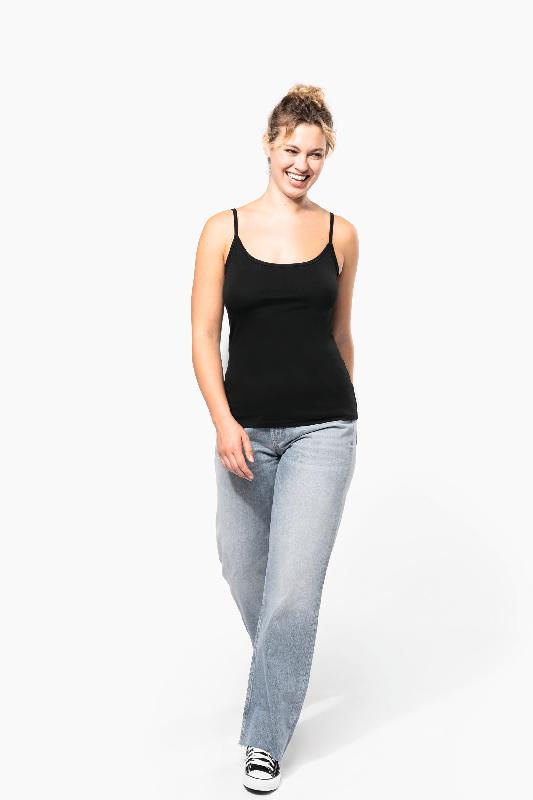 Débardeur à bretelles femme Kariban - Réf: K397 - 95% coton, coupe féminine, plusieurs tailles et couleurs_4