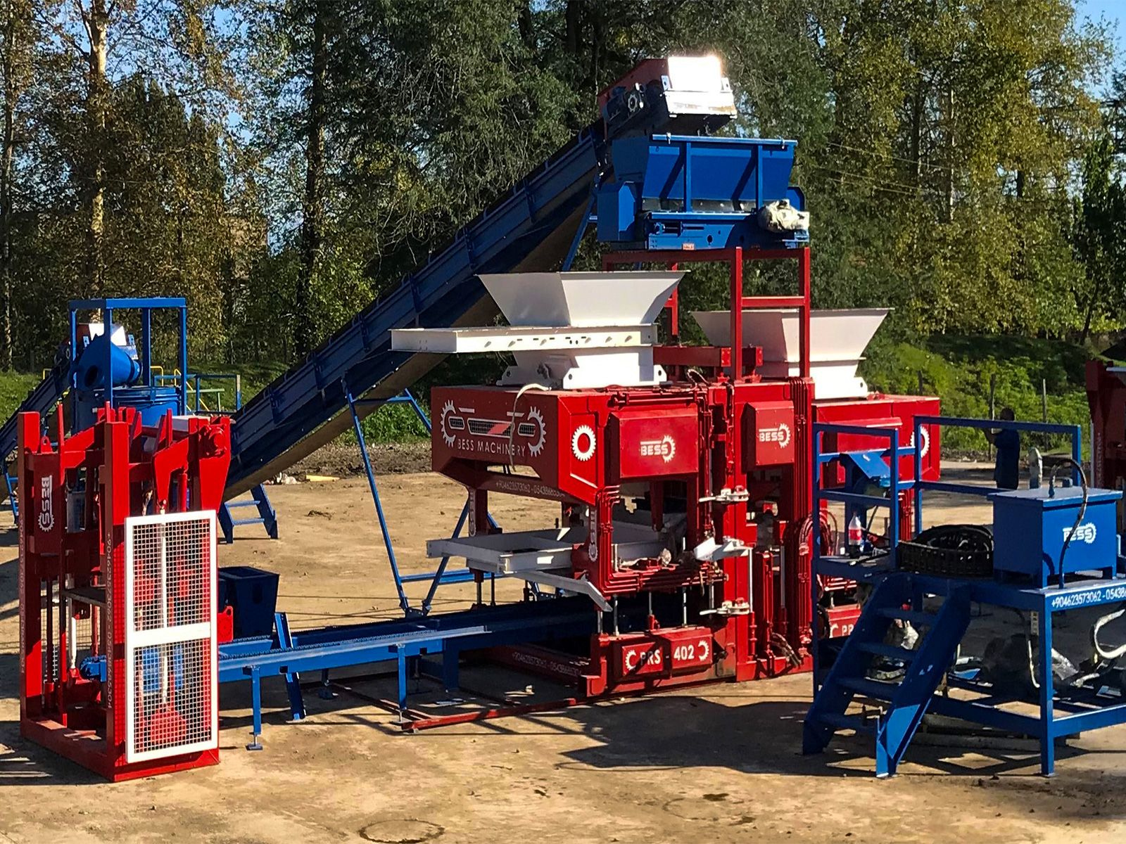 Machine à briquettes automatique PRS-402 - Production de 300 m² de pavés en 8 heures - Système semi-automatique_4