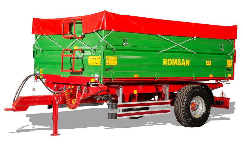R 50 TSGA - Benne agricole à simple essieu - Romsan - Capacité 5000 kg_4